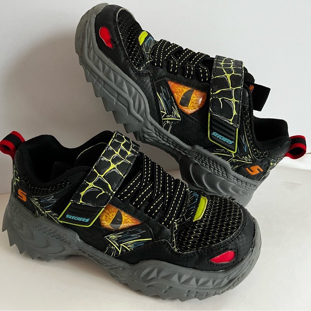 Sketchers Sketch-O-Saurus Boys T-Rex Dinosaur Sneakers